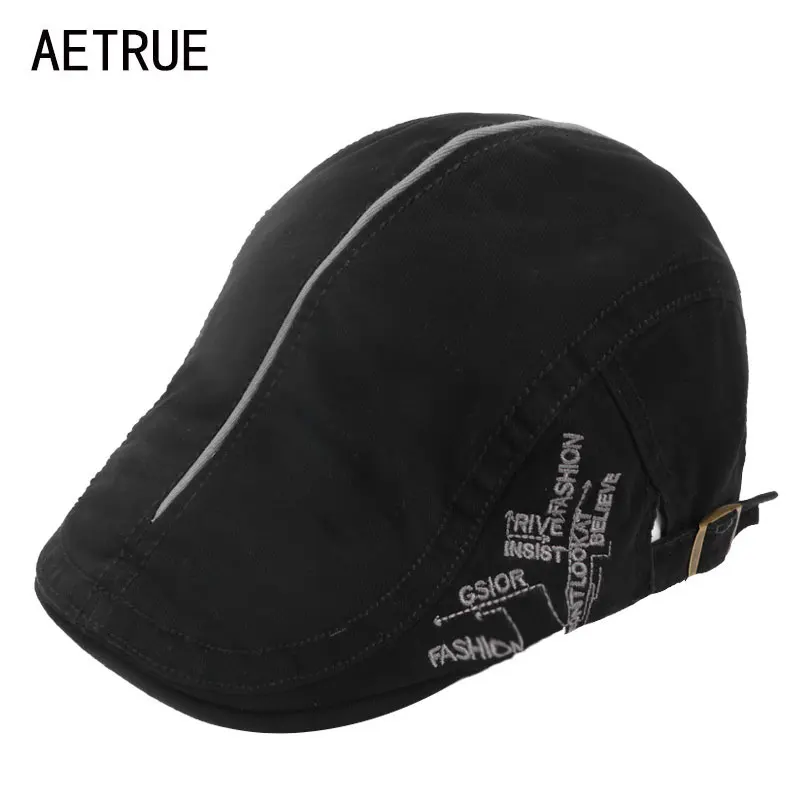 

AETRUE Fashion Berets Hats Men Summer Berets Caps For Men Women Casquette Visor Cap Peaked Cotton Newsboy Male Winter Visors Hat