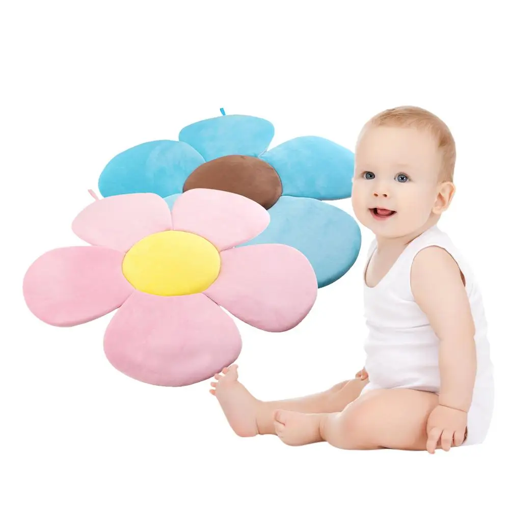  Baby Bath Flower Bathtub Mat Bath Cushion Infant Newborn Bath For Baby Blooming Sink Infant Shower Accessories 80CM