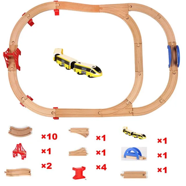 trackmaster engine on wooden track