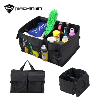 

1pc Car Oxford cloth trunk storage storage box car storage sorting bag storage bag portable folding 52*38.5*26cm