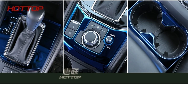 Для Mazda CX-5 CX5 2nd Gen LHD авто на Шестерни Панель Нержавеющая сталь украшение автомобиля чехлы наклейки на авто Стайлинг