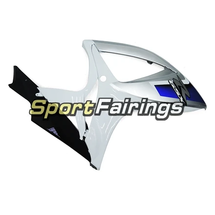 Обтекатели для Suzuki GSXR600 750 K6 06 07 2006 2007 впрыскивание, АБС-пластик мотоцикл полный обтекатель с комплектом кузова белого и серебристого цвета корпуса