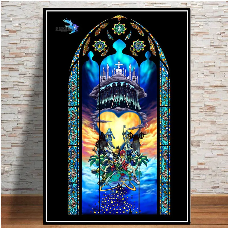 

Kingdom Hearts Video Game Anime Cartoon Poster And Prints Art Paintings Canvas Printing Wall Pictures For Living Room Home Decor