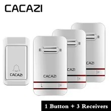 Домашний дверной звонок, умный беспроводной дверной звонок, водонепроницаемый, 300 м, пульт дистанционного управления, ЕС, Австралия, Великобритания, США, умный дверной Звонок