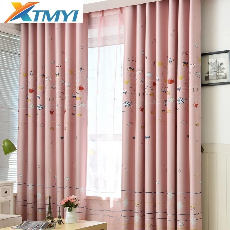 

Children Cloth Curtains For Kids Boy Curtains For Living Room Blackout curtains Cartoon Window Boys Bedroom Printed