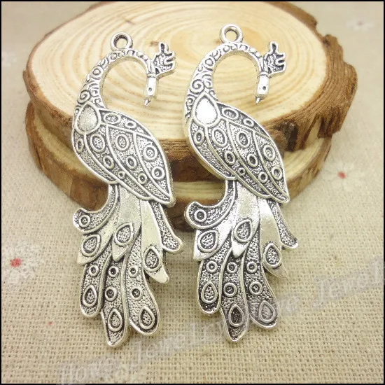 

5 pcs Vintage Peacock zinc alloy charms pendant DIY Bracelet Necklace metal jewelry accessories Making
