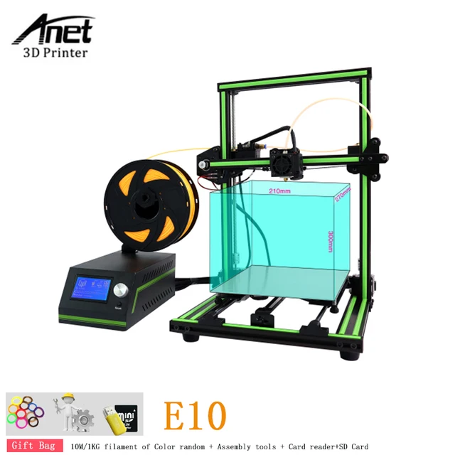 Cheap New Anet E10 Semi Assemble Impresora 3D Printer DIY Kit Full Aluminum Imprimante 3D Large Size Reprap i3 With 10m/1KG Filament Cheap New Anet E10 Semi Assemble Impresora 3D Printer DIY Kit Full Aluminum Imprimante 3D Large Size Reprap i3 With 10m/1KG Filament