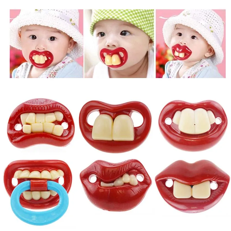 1 Piece Infant silicone Pacifier Hot Funny Dummy Dummies Pacifiers baby