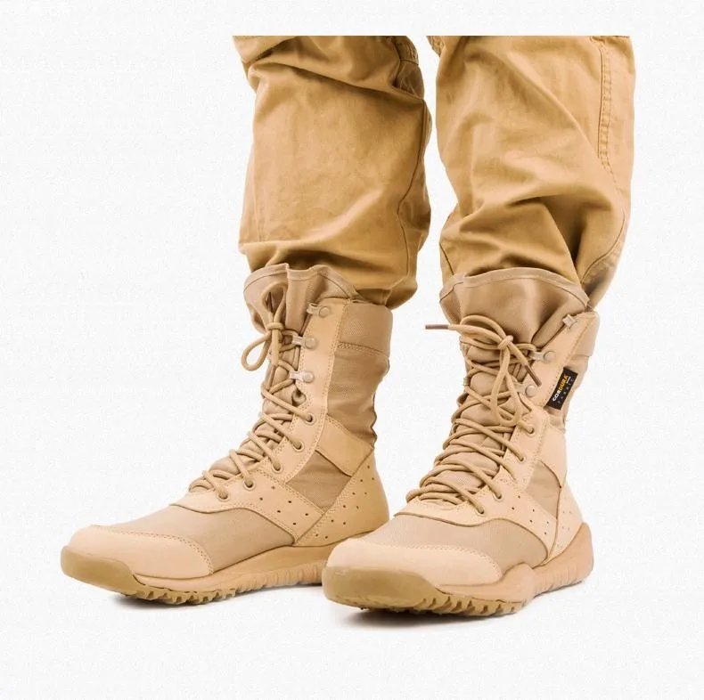 CQB Военные ботинки летние ботинки ультра SFB спецназ тактические ботинки Дезерты коричневые мужские Бесплатная доставка