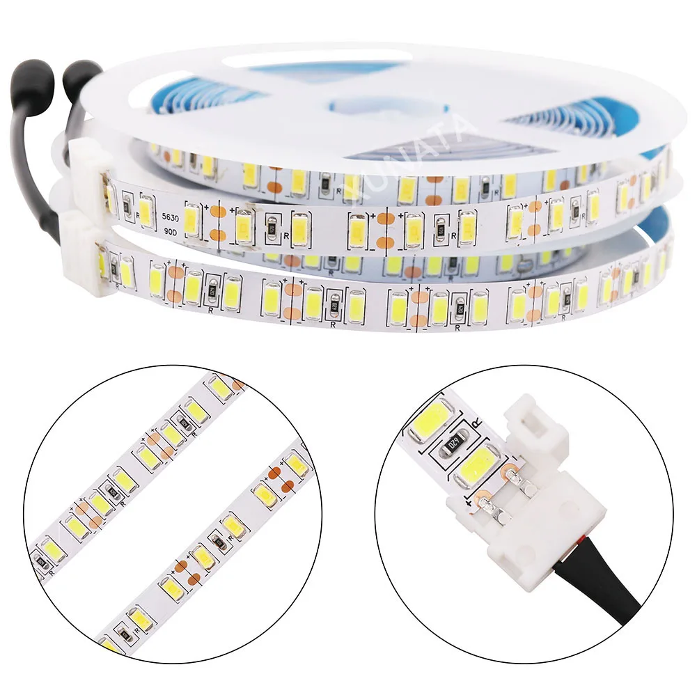 

120leds/m Super bright 1M/2M/3M/4M/5M led strip SMD 5730 Flex led tape light 5630 Non waterproof warm white/Neutral white DC12V