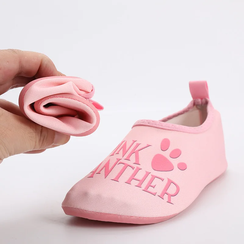 Розовые Пантеры; Милые Морские водонепроницаемые туфли для девочек; Нескользящие мягкие дышащие туфли; детская обувь для плавания; кроссовки; легкая обувь