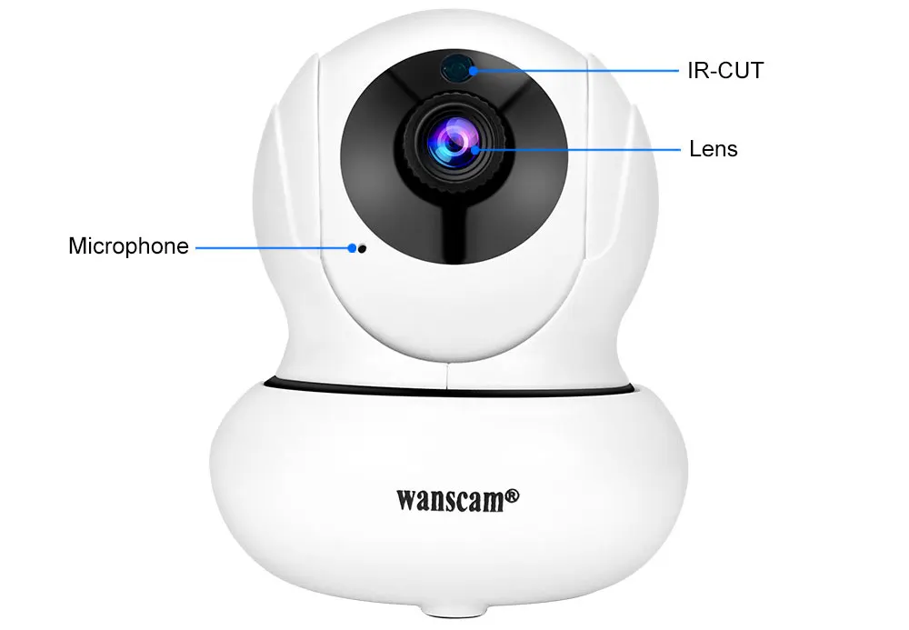 Câmera de Vigilância Monitor do Bebê ip sem Fio Wanscam Câmera fi Vídeo Campainha Rede Cctv Visão Noturna Detecção Movimento 1080 p wi 16 Wanscam 1080 p câmera ip sem fio