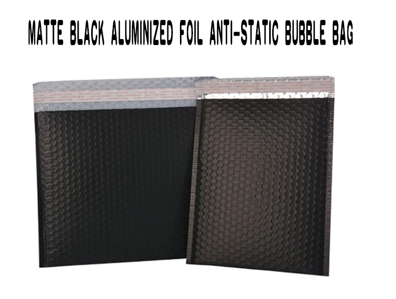 Bubble Aluminum foil Bright black anti-static Matte Mailer bag Packaging waterproof Anti-fall electronic product book clothing