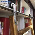 Kinmade Edelstahl Runde Rohr Schiebe Leiter Hardware Bibliothek Leiter Track Kit-in Rutschen aus Heimwerkerbedarf bei