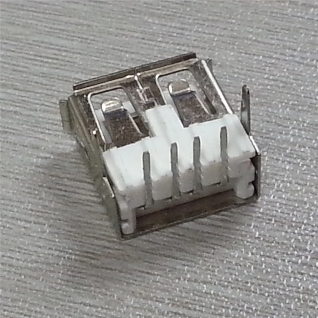 

20pcs USB 2.0 Type A 4Pin Female Socket Connector Welding Right Angle AF Bend Pin Plug Jack DIY Connectors