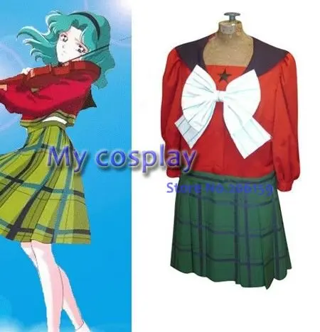 

Japanese Anime Sailor Neptune Cosplay Costume Female Halloween Party dresses Costume girls cosplay skirt sexy maid dress
