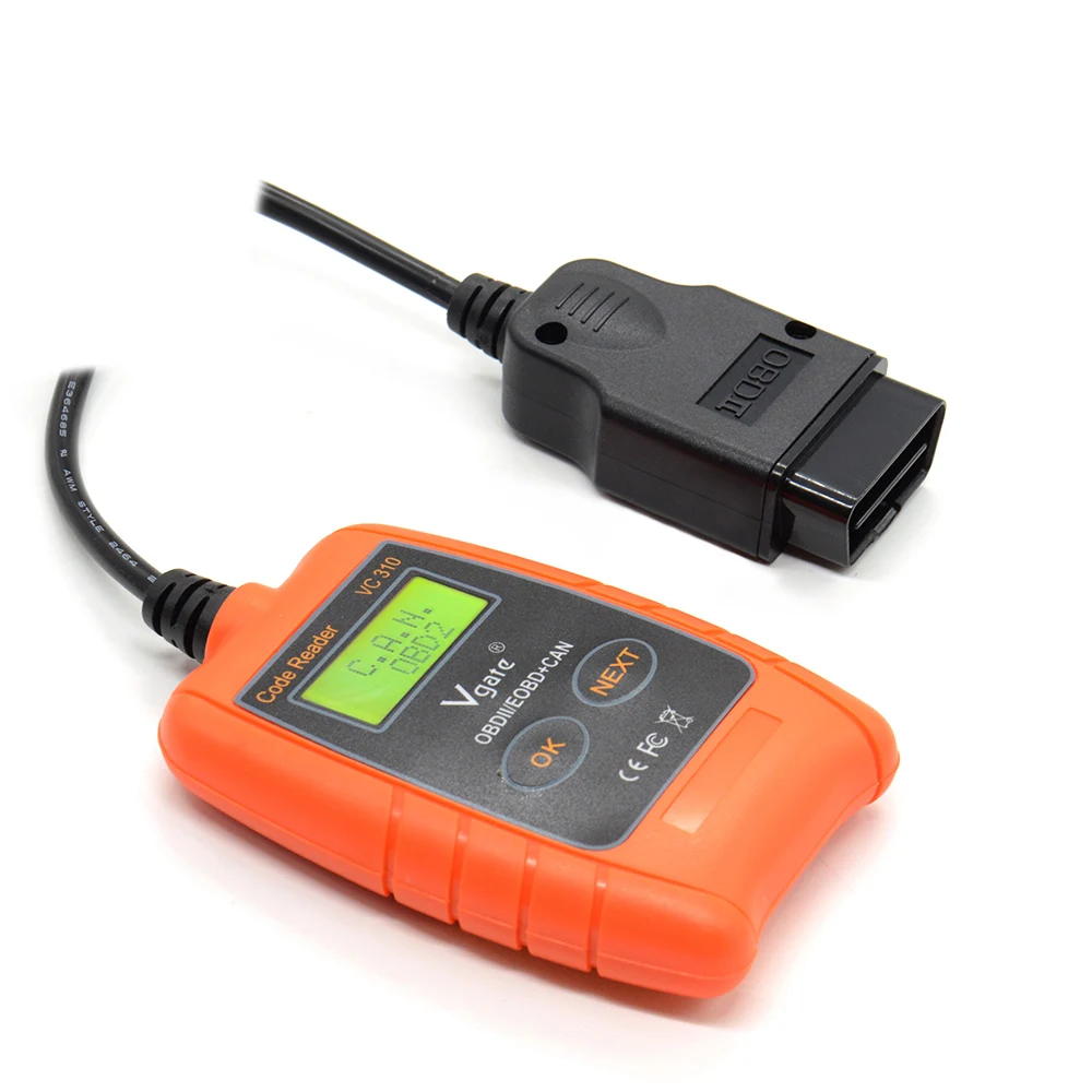 2018 Новинка Vgate VC310 компактный Универсальный ODB2 Автомобильный сканер считыватель