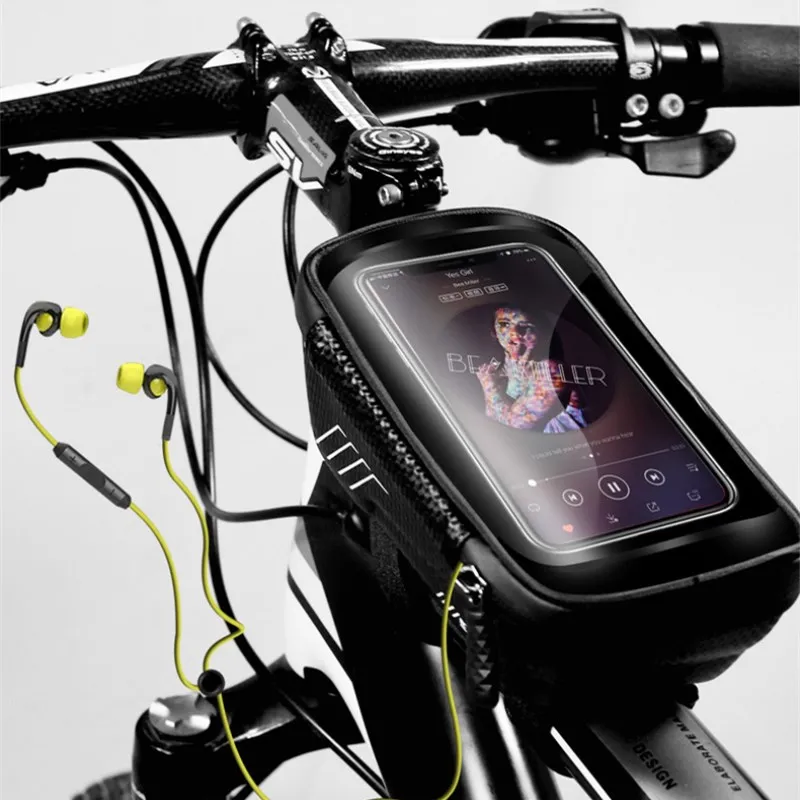 MTB велосипедные сумки непромокаемые водонепроницаемые Mtb Передняя сумка Мобильный чехол для телефона велосипедная верхняя труба сумка велосипедные аксессуары