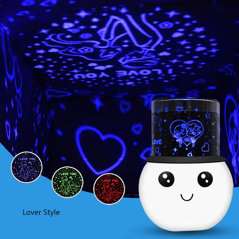 

New Luminous Toys Romantic Starry Sky LED Colorful sleep Light Projector Battery USB Creative Christmas Birthday Toys for Childr