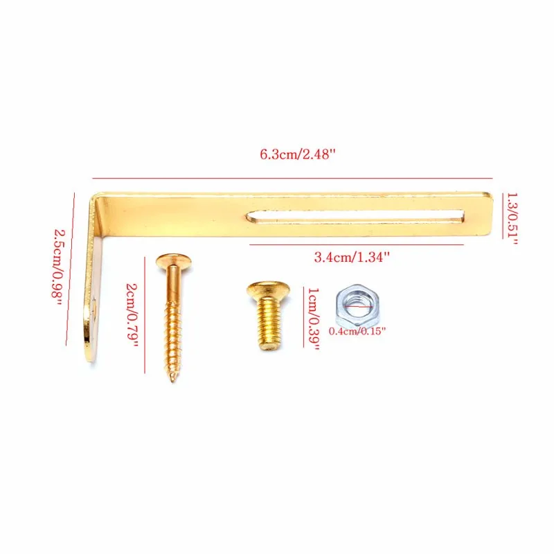 Новинка золотой для лес Поль Электрогитары накладку Монтажный кронштейн с винтами