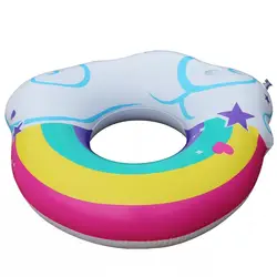 Новый надувной для бассейна лодка Rinbow + облака поплавок для взрослых Плавание матрасы кольцо летние водонепроницаемые игрушка с насосом