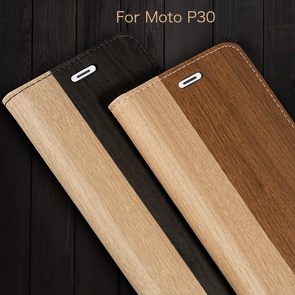 Чехол для телефона из искусственной кожи Moto P30 Бизнес чехол Чехол-книжка Мягкий
