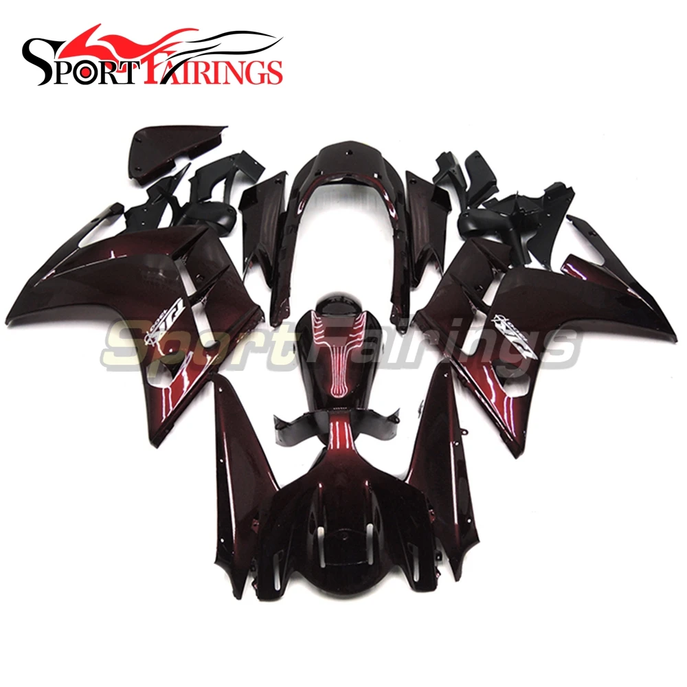 Complete New Fairings For Yamaha FJR 1300 2002 2003 2004 2005 2006 ABS Plastic Motorcycle Fairing Kit Bodywork Dark Red Fittings |