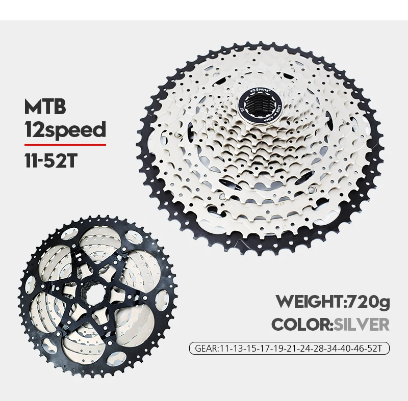 VG спортивный Сверхлегкий 12 Скоростей 11-50 T/52 T MTB велосипедная обгонная муфта звездочки велосипедная кассета cdg cog 12S Золотой горный велосипед свободное колесо