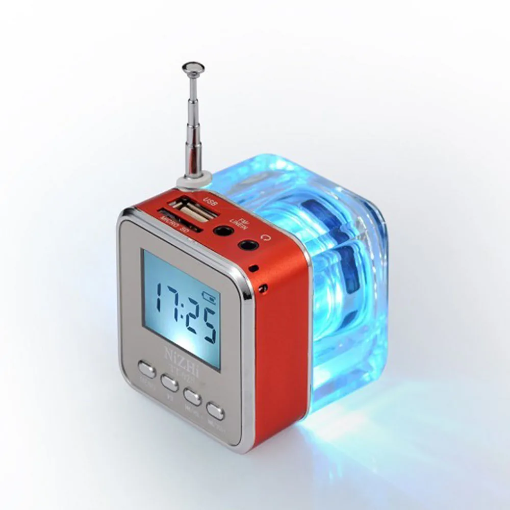 Symrun Crystal Lighting Portable Mini Speaker Music MP3 MP4 Player TF USB Disk Speaker FM Radio LCD Display NiZHi TT028 TT-028 bluetooth-music-player : image Symrun Crystal Lighting Portable Mini Speaker Music MP3 MP4 Player TF USB Disk Speaker FM Radio LCD Display NiZHi TT028 TT-028 bluetooth-music-player