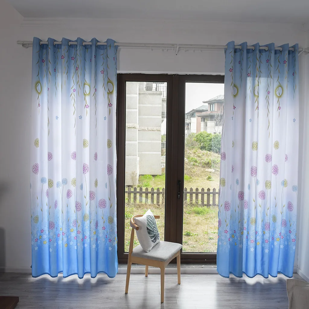1 панель листья из ткани гардина Тюлевая занавеска для обработки окна тюль с драпировкой valance Cortinas Dormitorio шторы s для гостиной#3