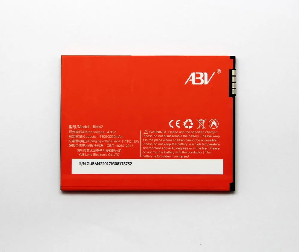 

ABV for xiaomi note 1 BM42 Battery For Xiaomi note1 Redmi note Hongmi Note Red Rice NOTE 1 Battery