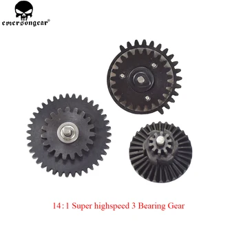 

EMERSON Super Highspeed 3 Bearing Gear14:1 Airsoft Gear Combat Hunting Accessories CNC Machine High speed Bearing Gear EM4772A