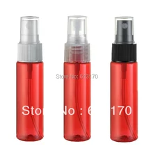 30 мл пустые бутылки спрей красный ПЭТ флакон духов 1 унц. косметическая упаковка контейнер 100 шт./лот