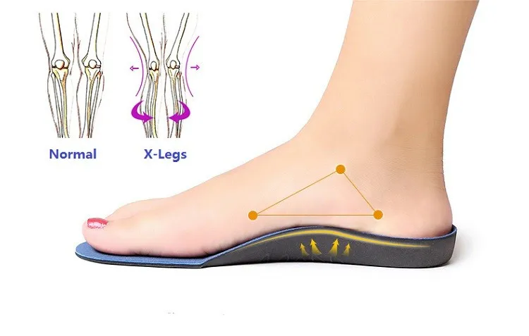 Взрослых EVA плоской ноги ортопедическая обувь с поддержкой свода стопы ортопедические стельки Уход за ногами для мужчин и женщин