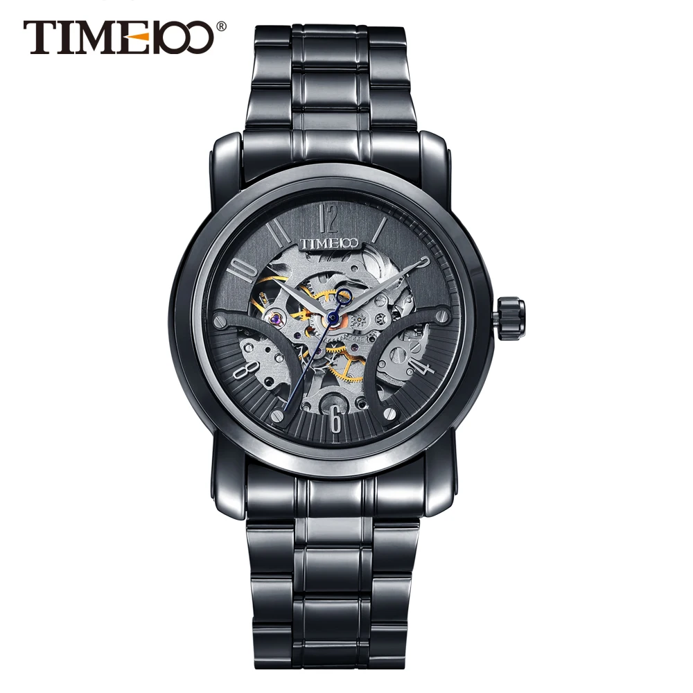 Mechanical watch Men's Skeleton wristwatches self-wind Wrist Watch Water resistant Relogio Masculino Luxury Fashion Casual