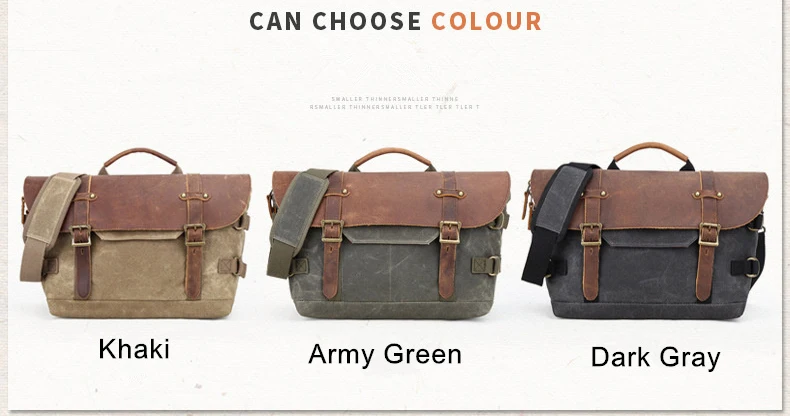 Three Colors of Vintage Waterproof Camera Bags