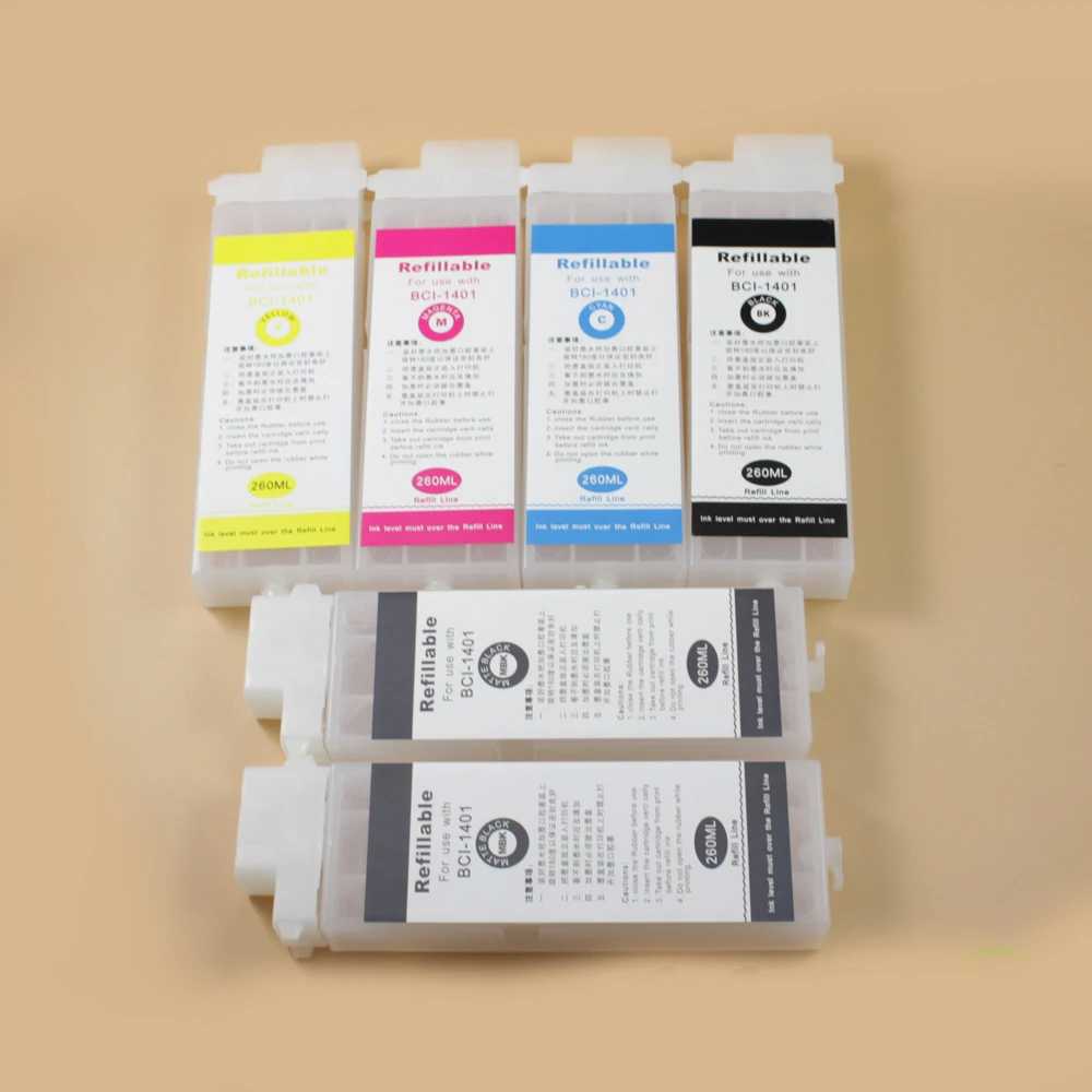 Fast shipping !!! 12 pcs/lot 260ml Empty refillable ink cartridge for Canon IPF 5100 6100 printer with PFI 103 chip | Компьютеры и