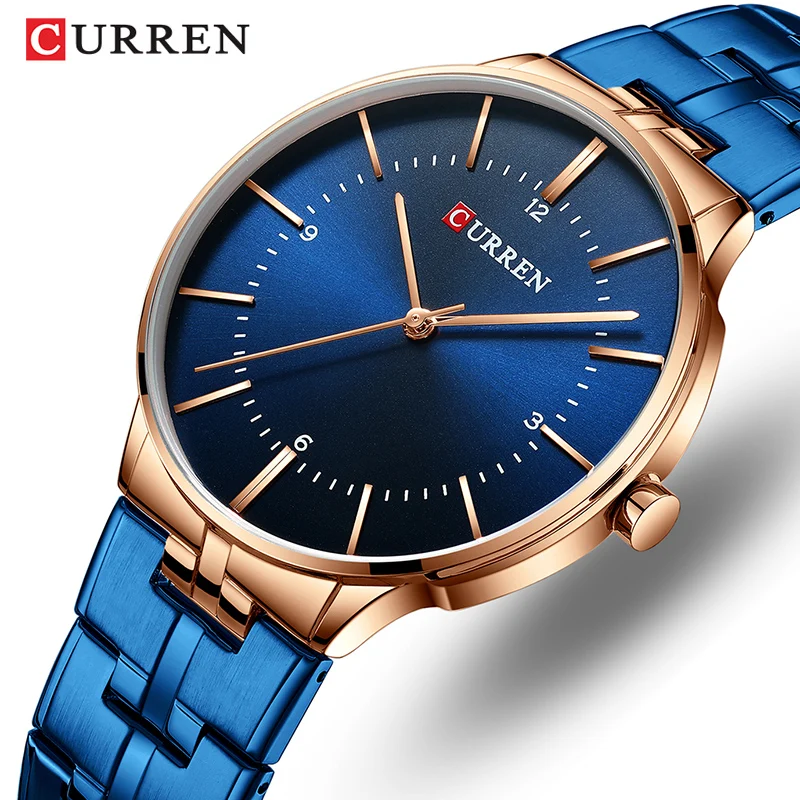 

CURREN Watch Men Luxury Stainless Steel Quartz Men's Watches Waterproof Causal Business Reloj Hombr Male Clock Relogio Masculino