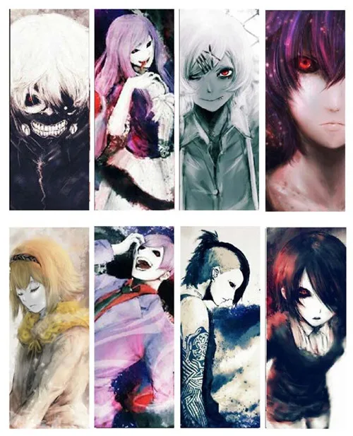 anime waterproof cool tokyo ghoul pvc translucent bookmark