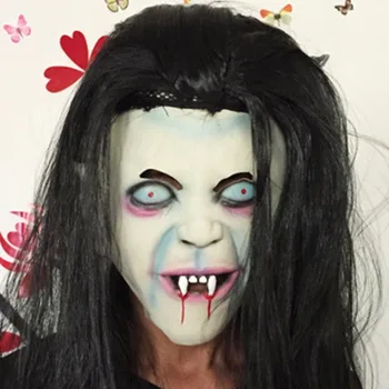 

Halloween Mask Sadako Pullover Horror Mask Party Goods Cosplay Products Eco-Friendly Material