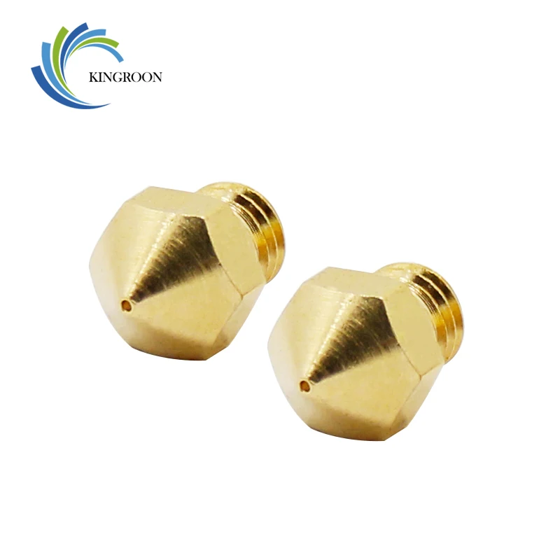 5pcs MK10 Nozzle Copper M7 Threaded Part For Extrusion 1.75mm Filament Brass