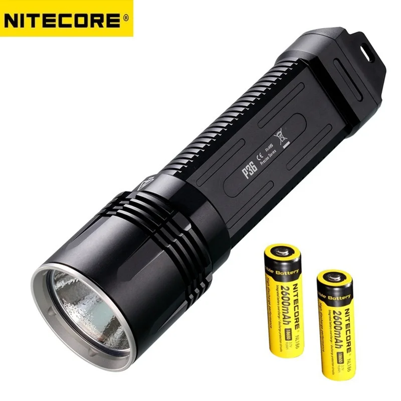 Nitecore P36 Тактический СВЕТОДИОДНЫЙ Фонарик CREE MT-G2 2000 люмен с 2 xNL186 Аккумуляторная Батарея 18650 для Linternas