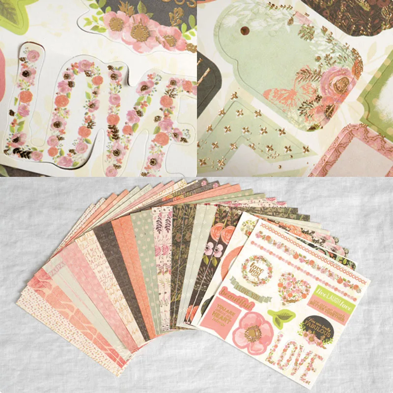 

DIY Decor Gift Packaging Background Pad Craft Papers Photo Album Handmade Scrapbooking Paper Greeting Cards