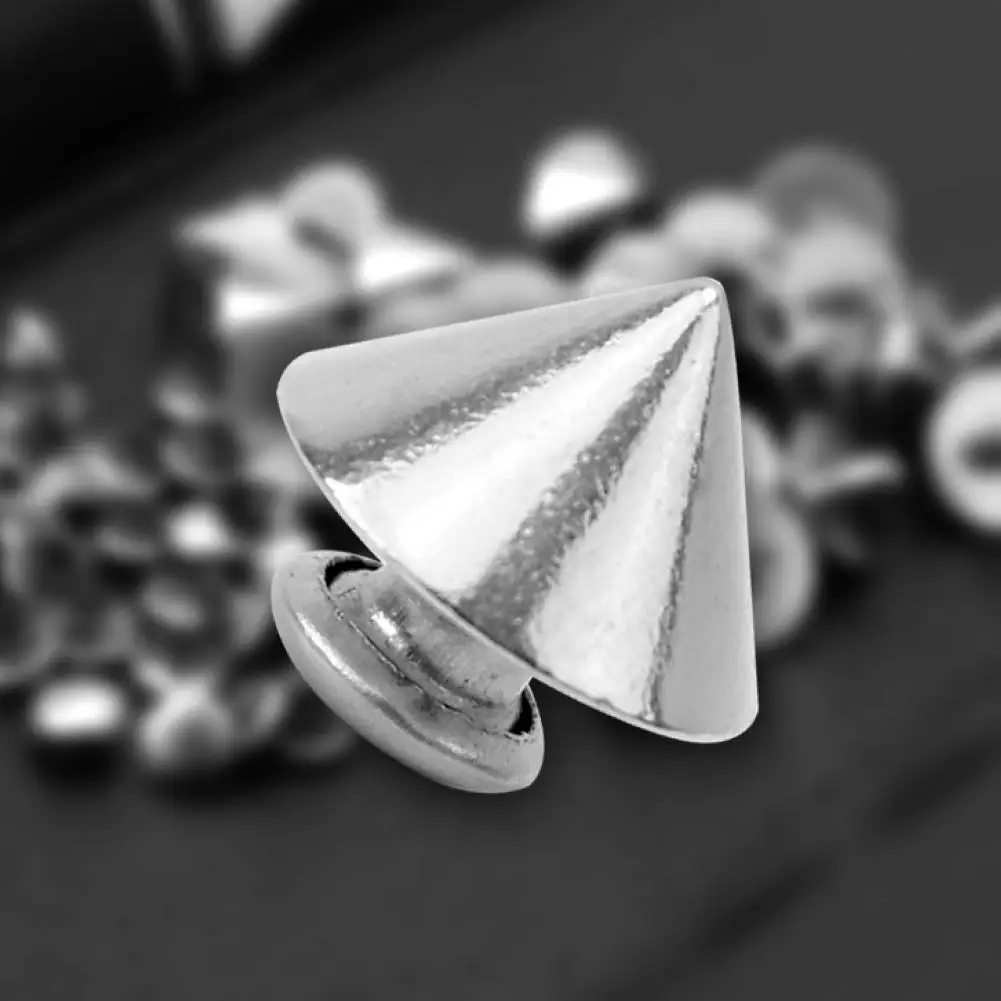 25 Pcs Metal Cone Stud Rivet DIY Leathercraft For Decorating Shoes Bag Belt New