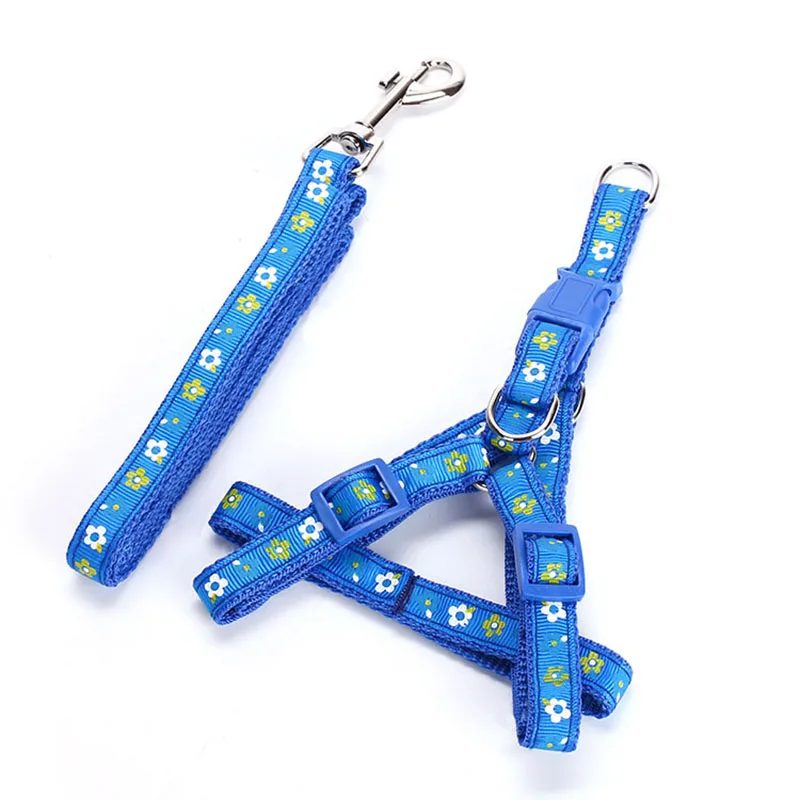

Adjustable Nylon Dog Cat Pet Leash 1.2M Doggie Puppy Walking Harness Easy Gripping Pulling Dog Lead Leash Katten Belt Rope