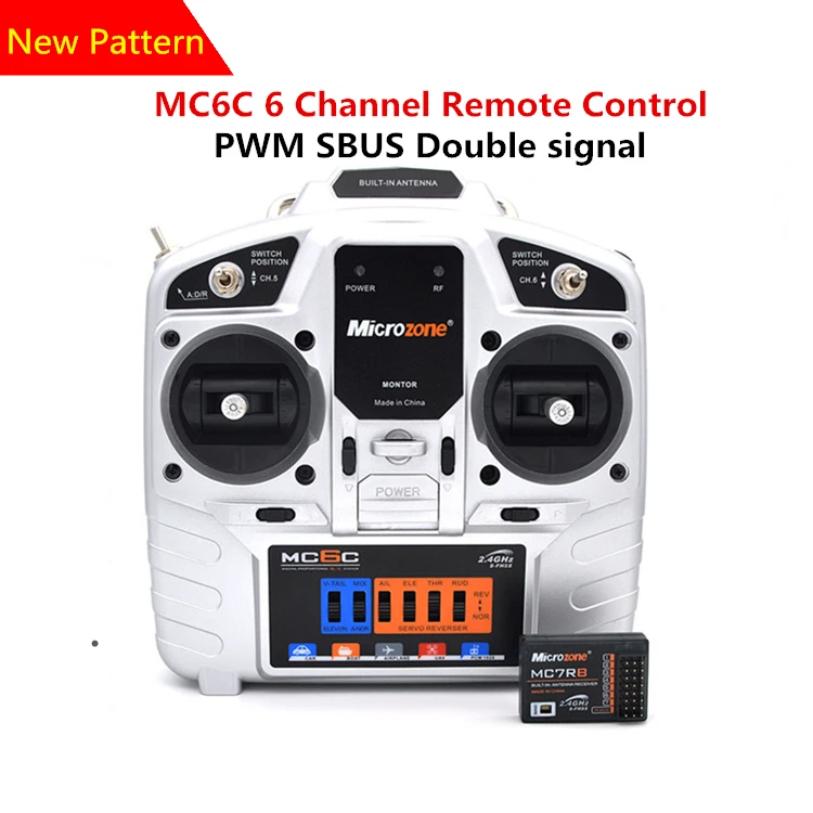 MC6C Model Aircraft Remote Control 2.4G Receiver With Fixed Wing