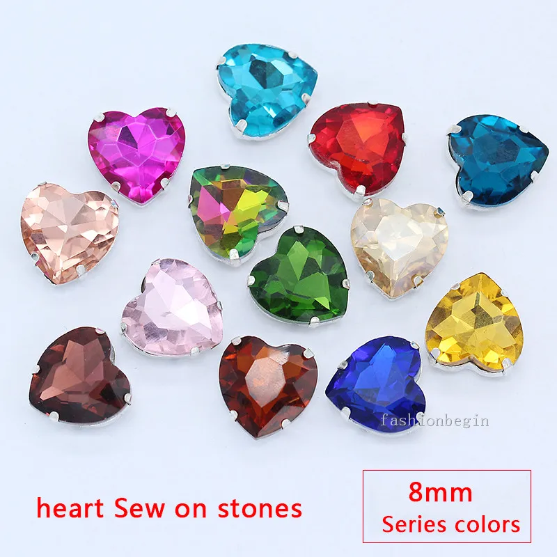 WEDDING CRAFT COSTUMES 8MM CRYSTAL SILVER BACK ROUND SEW ON JEWELS GEMS BEADS
