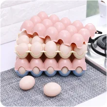 Kitchen Refrigerator Storage Box 15Grid Plastic Egg Case Organizer Egg Tray Holder Container Fridge Egg Dispenser Desk Organizer