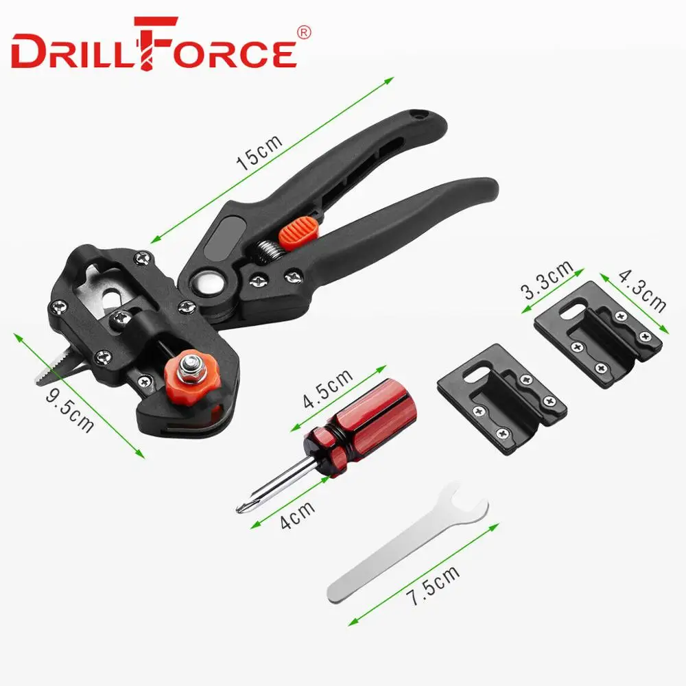 Drillforce садовые инструменты прививка секатор Чоппер прививка резка дерево растение секаторы ножницы+ 3 см прививка пленка лента