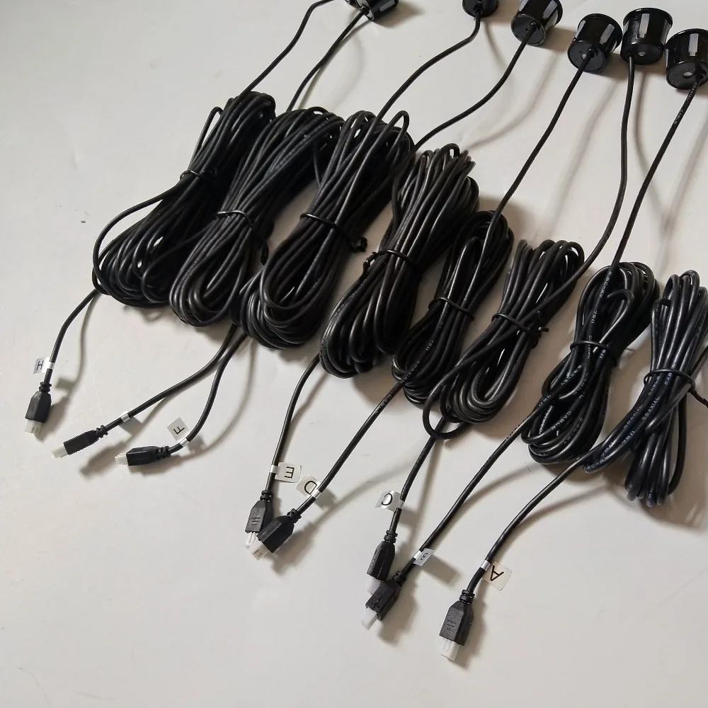 Ceny CITYCARAUTO 8 czujniki parkowanie samochodowa SYSTEM z tyłu z przodu samochodu monitor z wyświetlaczem lcd czujnik parkowania czujnik pomocniczy cofania zestaw akcesoriów